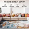 Area Rug 6x9 Washable Rugs Modern Abstract Area Rug Soft