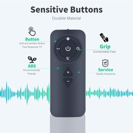 TRUCKON Neue Ersatz-Fernbedienung für U ULTTY Bladeless Tower Fan und Luftreiniger in einem, Rotorloser Ventilator mit Luftreiniger, für Ultty Tower Fan Quiet mit Fernbedienung, Weiß