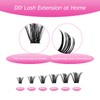 Fadlash Cluster Eyelash Extensions, Individual Eyelashes, 60D 0.07 D Curl,
