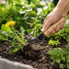 Handheld Dandelion Puller for Garden Weeding – Steel V-Fork Weed