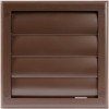 ECOPRO VENT Plastic 4" Brown Dryer Vent Cover with Flange