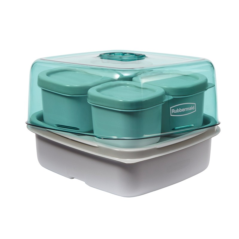 Rubbermaid Fasten Go Sandwich Kit, Sea Foam Green