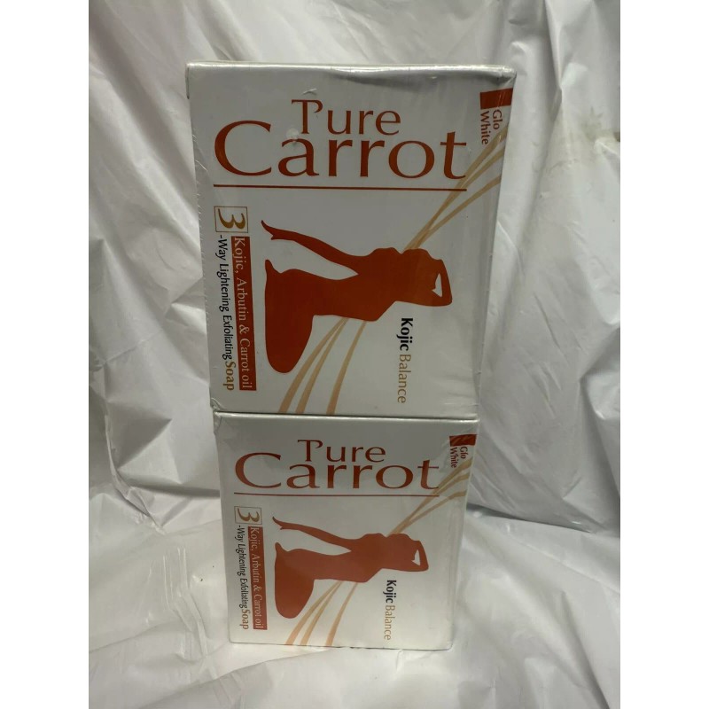 Unbranded 6 Pack Pure Carrot Gold Face And Body Bar