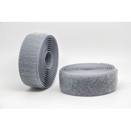 Silver Grey16mm Sew-on Hook & Loop Tape Alfatex® Brand supplied by the Velcro Companies - Various Lengths (Length: 1m)