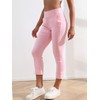 JAMfit Women's Pull-On Capri Pants Stretch High Waist Dressy Casual