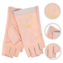 Healeved 1 Pair Manicure Gloves Anti Uv Protection Gloves for Gel Nail Lamp Nail Uv Protection Gloves for Women Anti-uv Gloves for Gel Nails Accessories Cotton Pink Radiation Protection