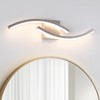 HLILCEH 23.62 inch Modern Bathroom Vanity Light Brushed Nickel Lights