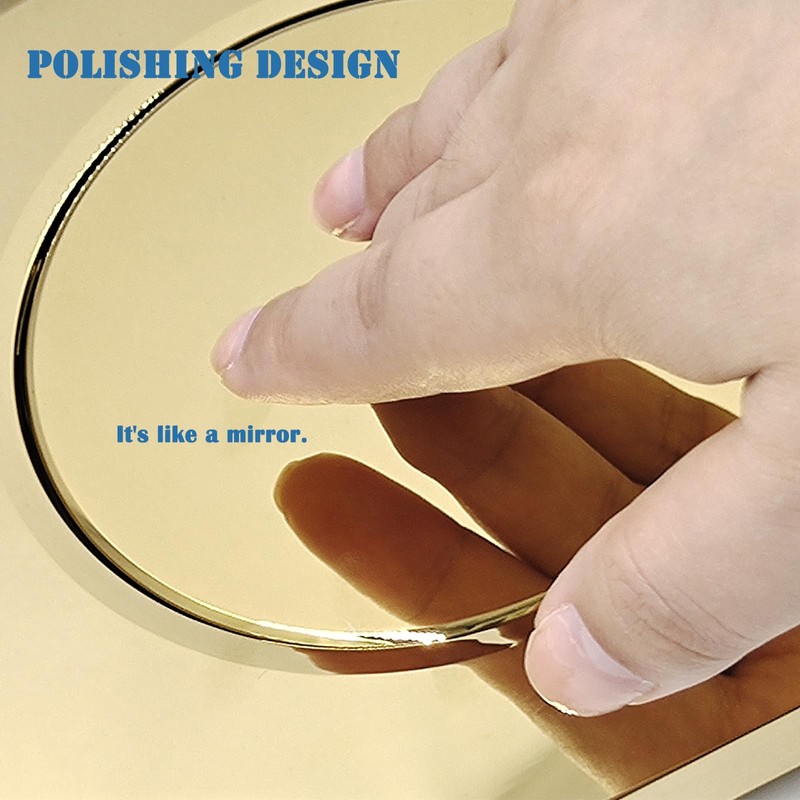 VALLVATER Dual-Flush Actuator Plate Compatible with Geberit 115.770.46.6, Glossy Gold