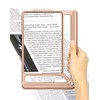 Tobegiga 4X Full Page Magnifying Glass for Reading, Lightweight Rectangular