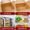 EcoDispose Kraft Paper Fold To Go Containers, Microwaveable Leak and