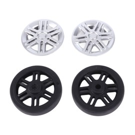 4 Sets Suitcase Repair Wheels with Covers PVC Wheel Casters Replacement Luggage Trunk Trolley