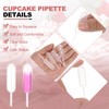 PATIKIL Cupcakes Pipettes, 250 Pcs 4ml Disposable Plastic Dessert Pipettes