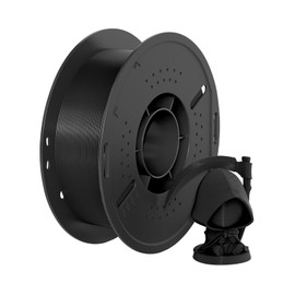 PETG 3D Printer Filament, 1.75mm, 1082FT, 1kg Spool (2.2lbs), +/-0.02mm Accuracy - Impact-Resistant, Vacuum Packed, Perfect Printing Results, Black, Compatible with Most FDM Printers