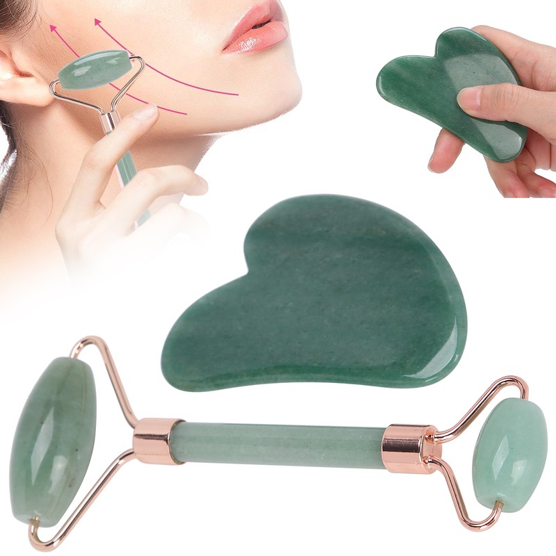 Portable Roller Massager with Heart Shaped Scraping Board Body Massage
