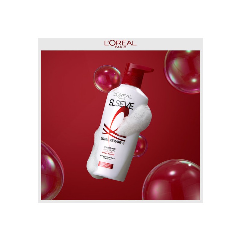 loreal 2 L’Oreal Total Repair 5 Shampoo 400ml (+ 100ml