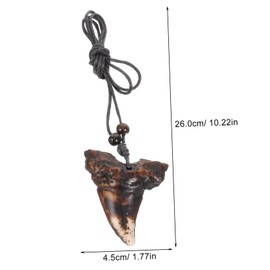 Ipetboom Punk Tooth Pendant Necklace Teeth Chain for Sweater Unique Unisex Jewelry Fashionable Design Sturdy and Reliable Texture for