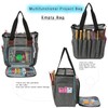 Looen Multifunctional Knitting Organizer, Yarn Tote Project Bags Organizer for