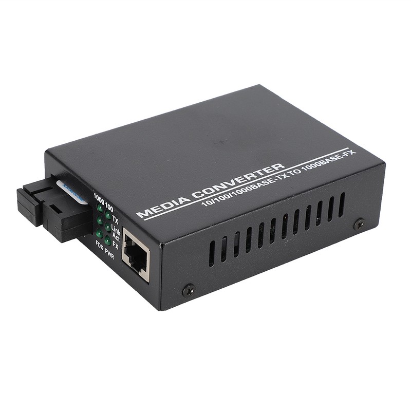1000Mbps Ethernet Fiber Optic Media Transceiver Single Mode Converter