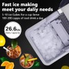 Joy Pebble Ice Maker Countertop, Efficient Ice Maker Machine, 26Lbs/24Hrs,