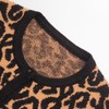 AJELIFHL Women Leopard Print Knit Cardigan Button Front Long Sleeve