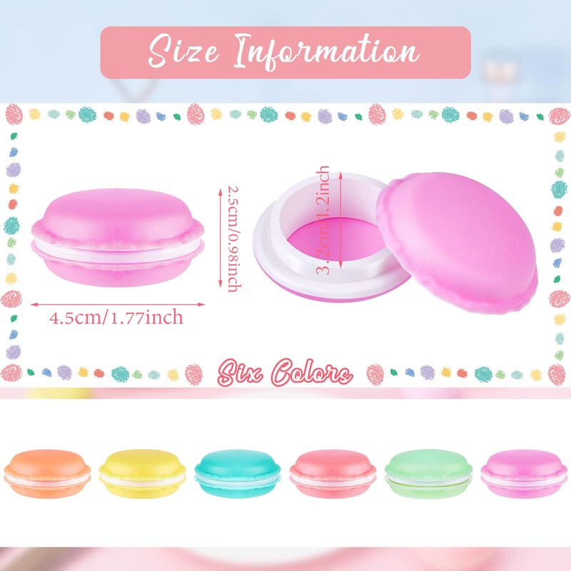 Mini Macaron Storage Cases 6 PCS