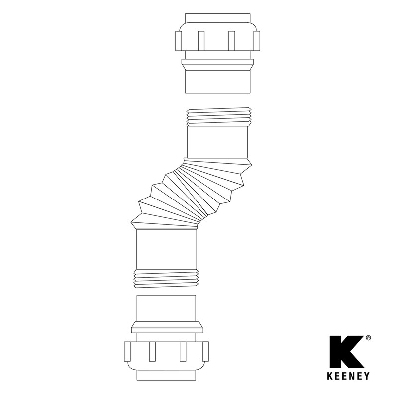 Plumb Pak PP812-15 Extension Coupling, 1.5 Inch, White