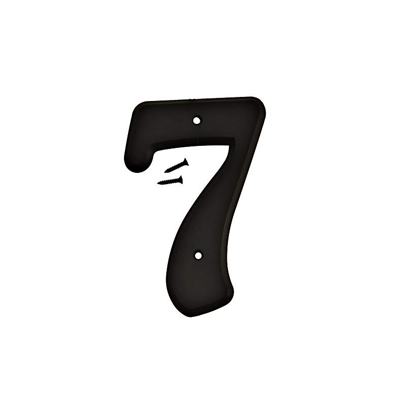 Hy-Ko 6" Plastic House Number, Modern Raised Numbers for Exterior