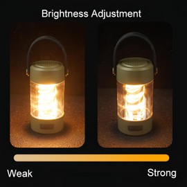 Lancoon Wiederaufladbare Camping Laterne mit Audio Musik Stufenlos dimmbare Helligkeit LED Superhelles Zelt Licht Haken Stativ Stand Drahtloser Lautsprecher für Outdoor Camping