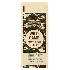 MAINCA Camo Print Freezer Bags - 1 Lb. Size, Disposable, Single Layer, Polyethylene, Self Seal, Camouflage - Package of 50