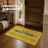 Funny Butter Kitchen Mat, Retro Baking Theme Door Mat for