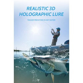 ICETIGER Topwater Fishing Lures 3-Pack with 8-Joint Bionic Design - Fast Sinking Saltwater/Freshwater Lures for Bass, Walleye, Trout | 3D Holographic Eyes & Carbon Steel Claw Hooks (Multi-Color Kit)