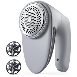 Bymore Fabric Shaver & Lint Shaver for Clothes and Furniture, Heavy Duty Sweater Shaver Lint Remover with Large 65mm Shaving Head, 6-Leaf Blades, Extra Replacement Blades for Couch, Sofa & Upholstery