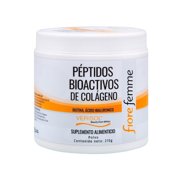 FIORE FEMME Péptidos Bioactivos de Colágeno, Suplemento Alimenticio, 210 g,