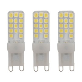 3Pcs G9 LED Light Bulb Dimmable Energy Saving Bi Pin Base G9 LED Bulb 5W 6000K  for Chandeliers Ceiling Light