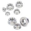 M8 x 1.25mm Serrated Flange Hex Lock Nuts, SpzcdZa 25pcs