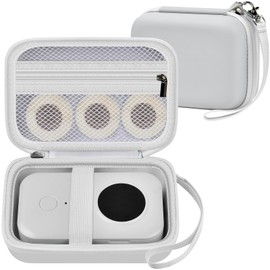 Case Compatible with Phomemo D30 D35 M02/ M02S/ M02 for NELKO Label Maker, for NIIMBOT for JADENS for Memoking for SUPVAN Labeler Sticker Storage Holder Tape Paper Roll(Box Only)(White)