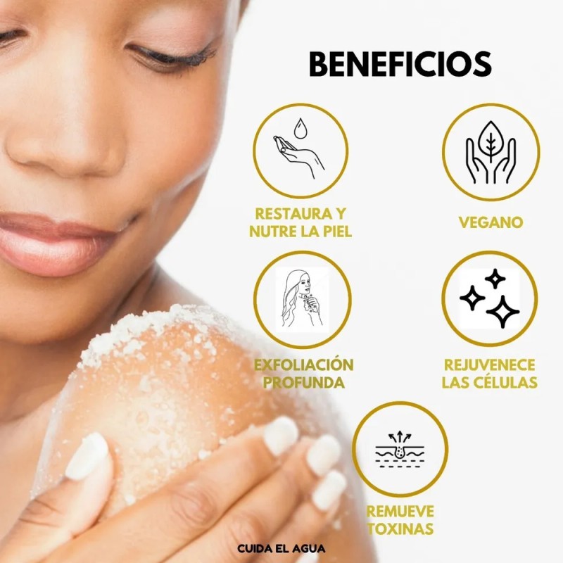 Exfoliante Corporal De Cúrcuma, Extracto De Jengibre 250g Cúrcuma Y