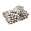 EHC Cotton Houndstooth Throw Blanket For Bed Sofa Couch Arm