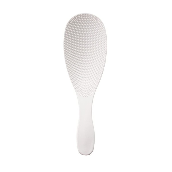 Marna K743W Super Rice Spoon, White (Small/Ladle Letter/Made in Japan), Non-Stick (Embossing, Easy to Scoop), Slim Width