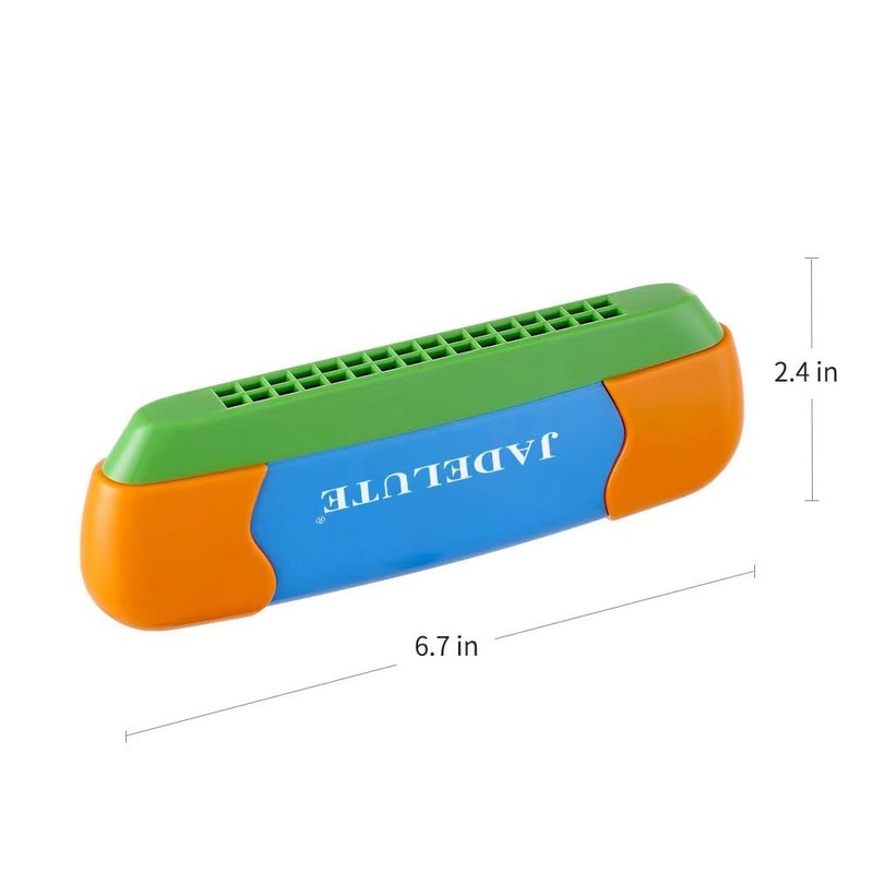 Harmonica | 16-Hole Musical Instrument for Early Education (Blue)