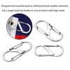 GIYOMI 6 PCS Flags Snaps Hooks, Flag Pole Clip Snap