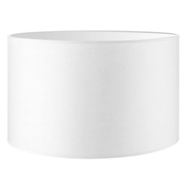 Home Sweet Home Modern Lampshade Bling | Cylinder | 35/35/21 cm | White | Fabric Cotton Lampshade | for E27 Lamp Socket | RoHS Tested | Suitable for Floor Lamp
