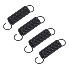 MECCANIXITY Microwave Oven Door Spring Universal Latch Spring Aluminum 7x25MM Compatible for Oven Stove Range Black 4PCS