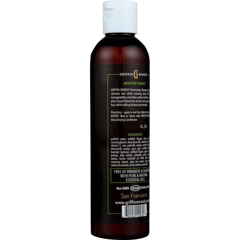 GRIFFIN REMEDY Volumizing Shampoo, 8 FZ