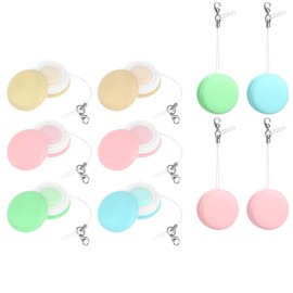 12 Pcs Phone Screen Wiper Screen Wipes Touch Screen Mobile Phone Screen Wipe Macaron Screen Brush Screen Cleaning Pads Phone lanyards Cleaning Brush Glass Computer pp+Silicone