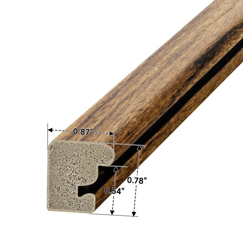 euwazram Rustic Walnut 18x24 Frame - Single Frame, 18 x