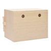 SPONGEBB Chicken Laying Nest 2 Compartments 24.8"X15.7"X17.7" Solid Pine Wood