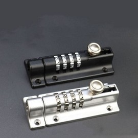 Anti-theft Password Latch Lock Hinge for Swinging Doors Black Pin Type