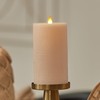 Luminara Flameless Candle LED Pillar Irish Cream Chalky Finish -