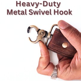 Genuine Leather Straps for Bags 60-inch Adjustable Shoulder Strap Replacement for Briefcase Messenger Crossbody Duffel Bag (Dark Brown)